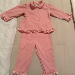 Pink Ruffled Kids Pajamas